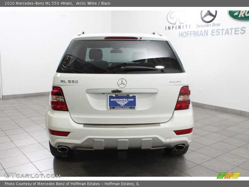 Arctic White / Black 2010 Mercedes-Benz ML 550 4Matic