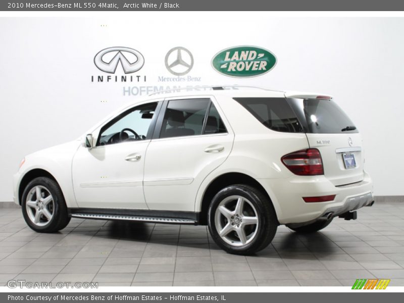 Arctic White / Black 2010 Mercedes-Benz ML 550 4Matic