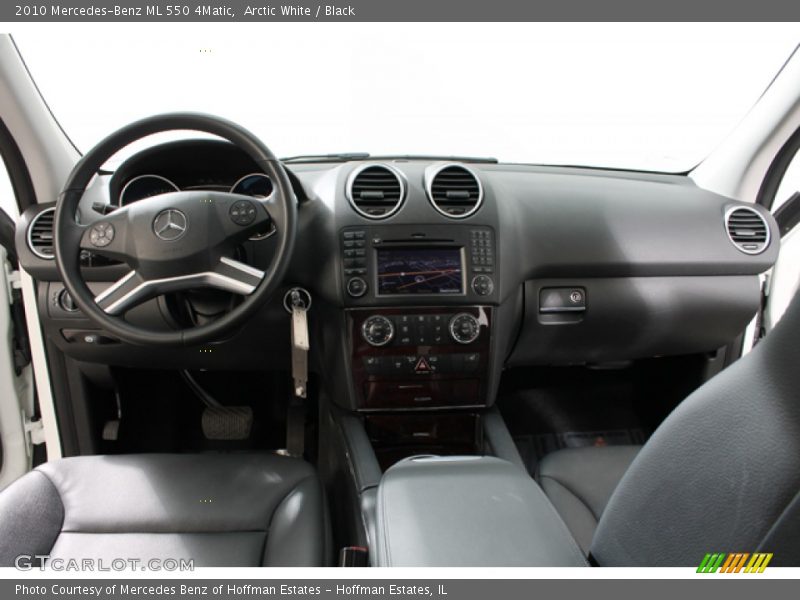 Arctic White / Black 2010 Mercedes-Benz ML 550 4Matic