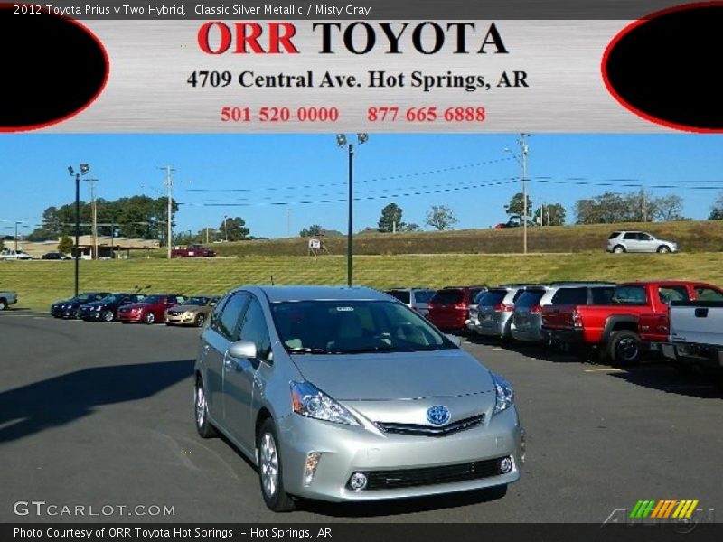 Classic Silver Metallic / Misty Gray 2012 Toyota Prius v Two Hybrid