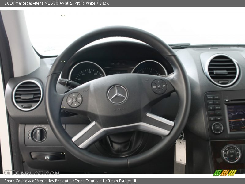Arctic White / Black 2010 Mercedes-Benz ML 550 4Matic