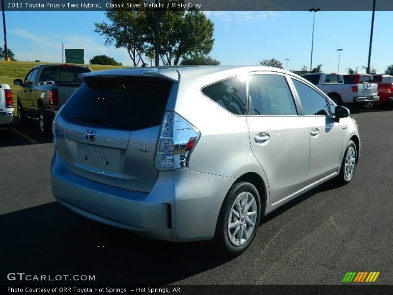 Classic Silver Metallic / Misty Gray 2012 Toyota Prius v Two Hybrid