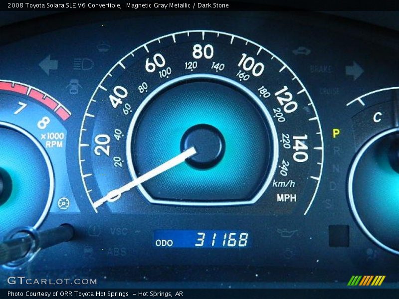 Magnetic Gray Metallic / Dark Stone 2008 Toyota Solara SLE V6 Convertible