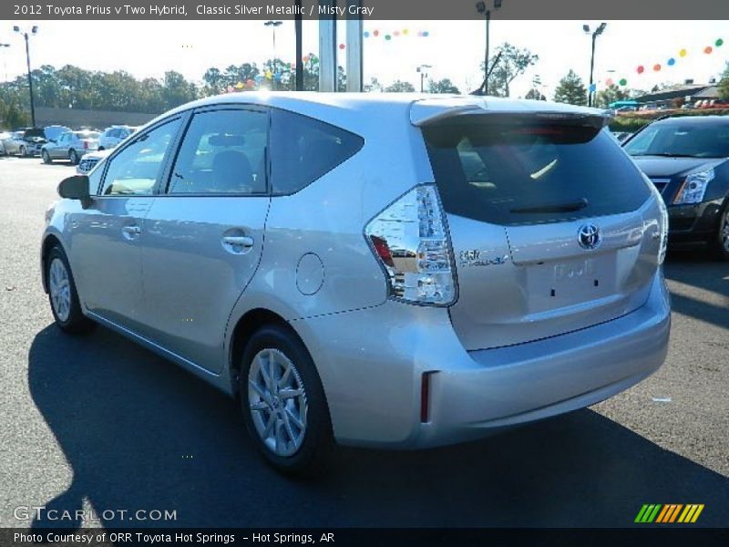Classic Silver Metallic / Misty Gray 2012 Toyota Prius v Two Hybrid