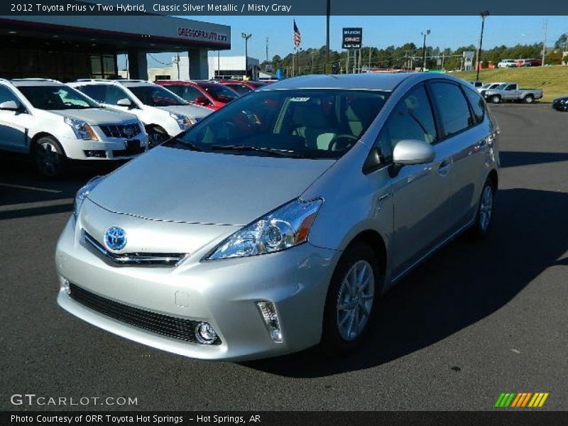 Classic Silver Metallic / Misty Gray 2012 Toyota Prius v Two Hybrid