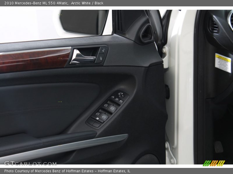 Arctic White / Black 2010 Mercedes-Benz ML 550 4Matic