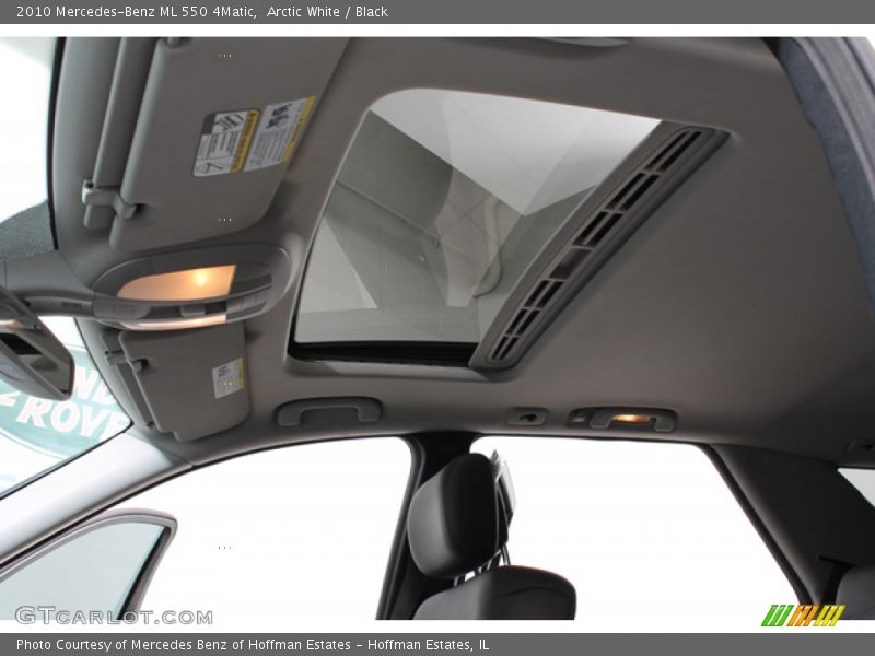 Arctic White / Black 2010 Mercedes-Benz ML 550 4Matic