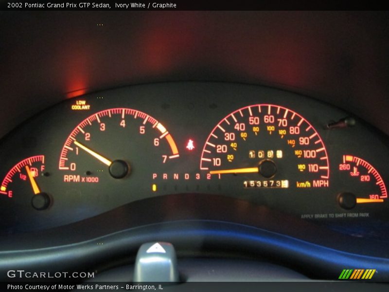  2002 Grand Prix GTP Sedan GTP Sedan Gauges