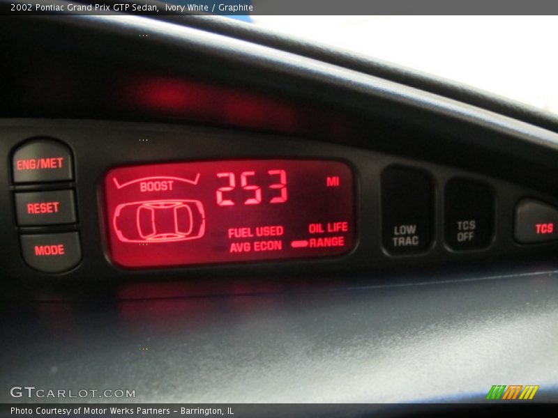  2002 Grand Prix GTP Sedan GTP Sedan Gauges