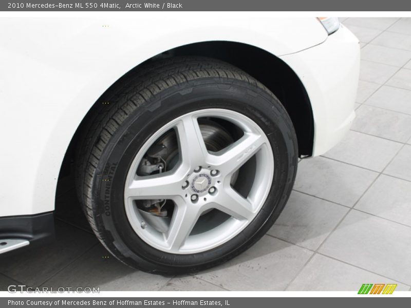 Arctic White / Black 2010 Mercedes-Benz ML 550 4Matic
