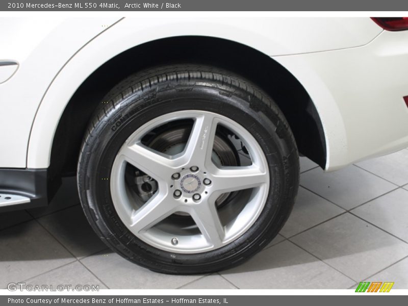 Arctic White / Black 2010 Mercedes-Benz ML 550 4Matic