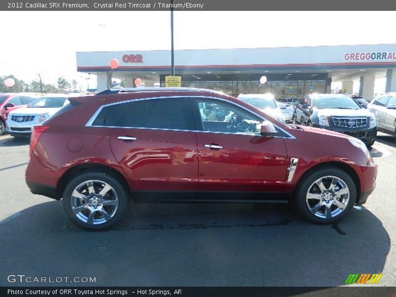 Crystal Red Tintcoat / Titanium/Ebony 2012 Cadillac SRX Premium