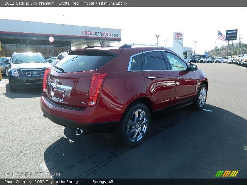 Crystal Red Tintcoat / Titanium/Ebony 2012 Cadillac SRX Premium