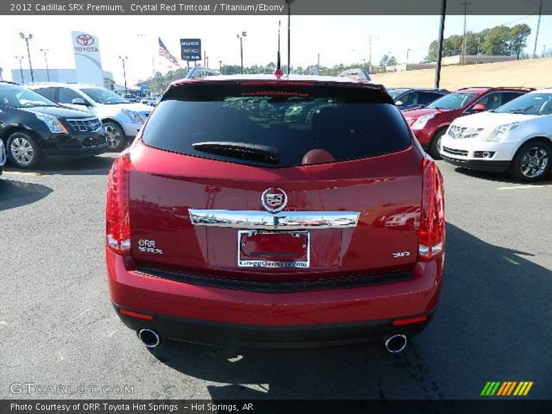Crystal Red Tintcoat / Titanium/Ebony 2012 Cadillac SRX Premium