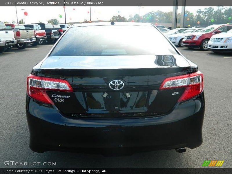 Attitude Black Metallic / Black/Ash 2012 Toyota Camry SE