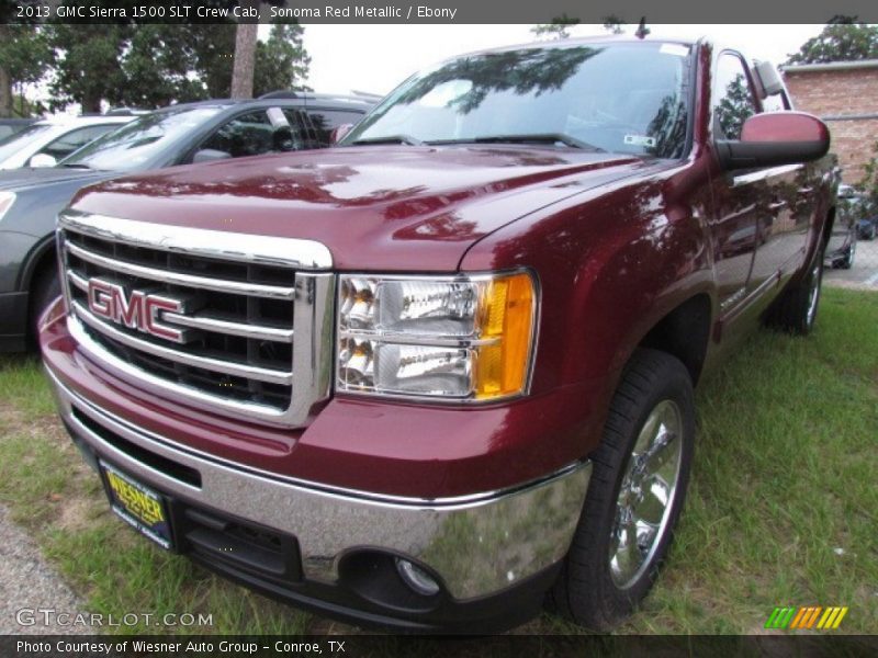 Sonoma Red Metallic / Ebony 2013 GMC Sierra 1500 SLT Crew Cab