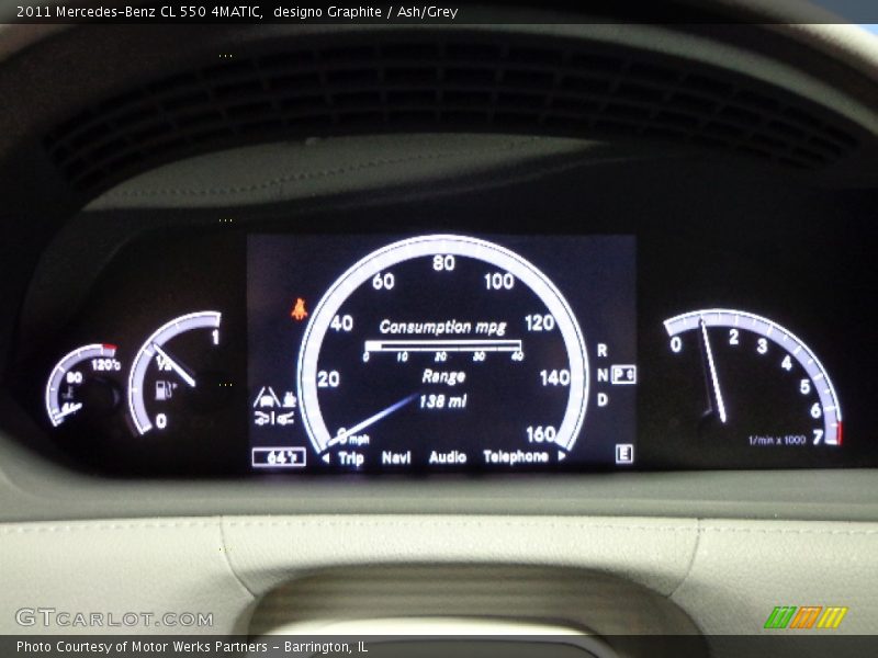 designo Graphite / Ash/Grey 2011 Mercedes-Benz CL 550 4MATIC