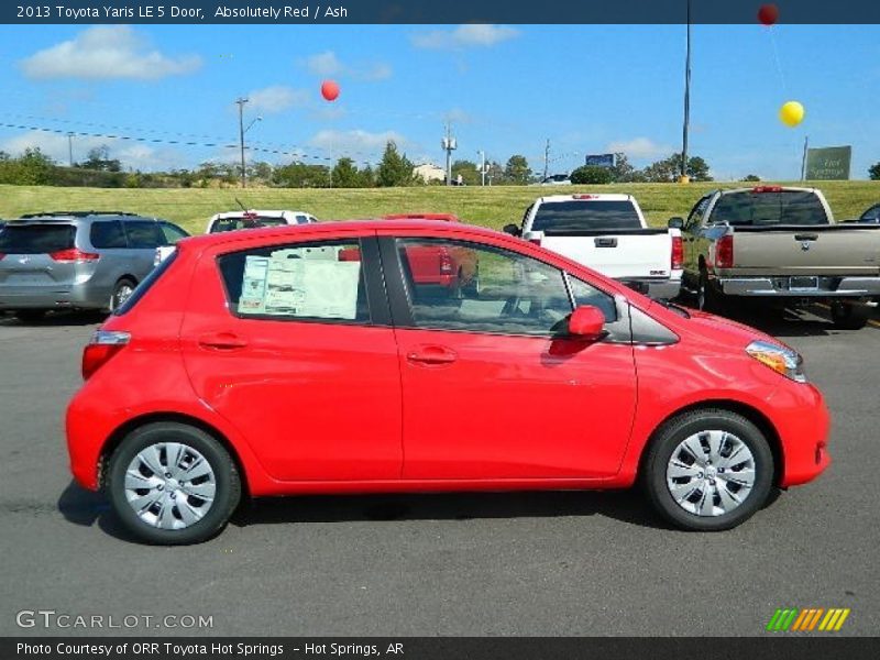 Absolutely Red / Ash 2013 Toyota Yaris LE 5 Door