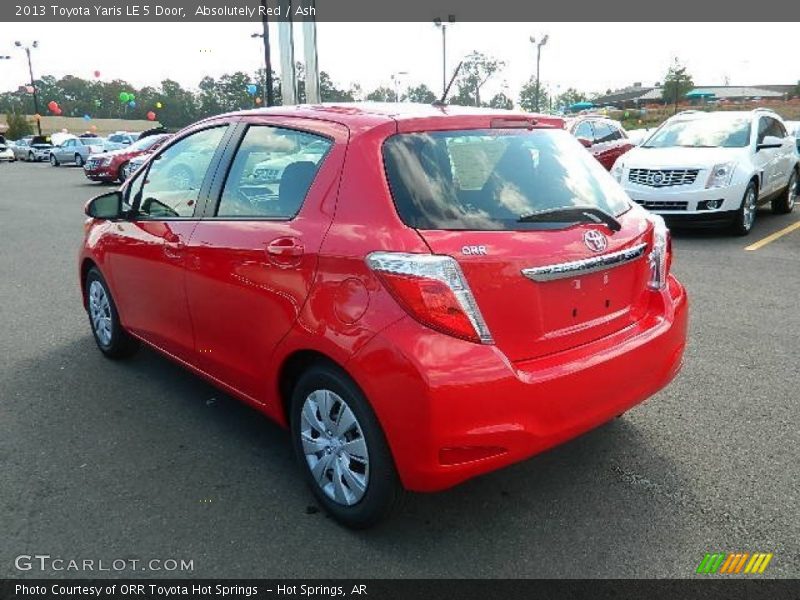Absolutely Red / Ash 2013 Toyota Yaris LE 5 Door