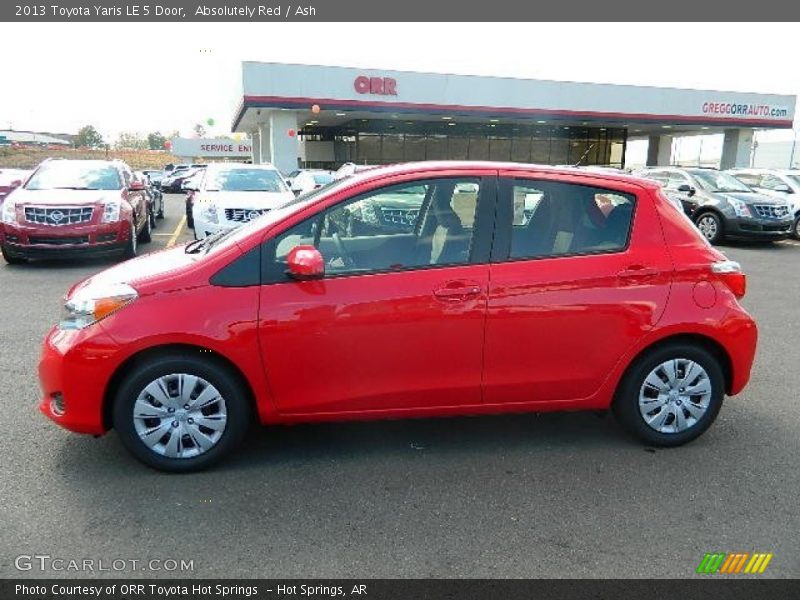Absolutely Red / Ash 2013 Toyota Yaris LE 5 Door