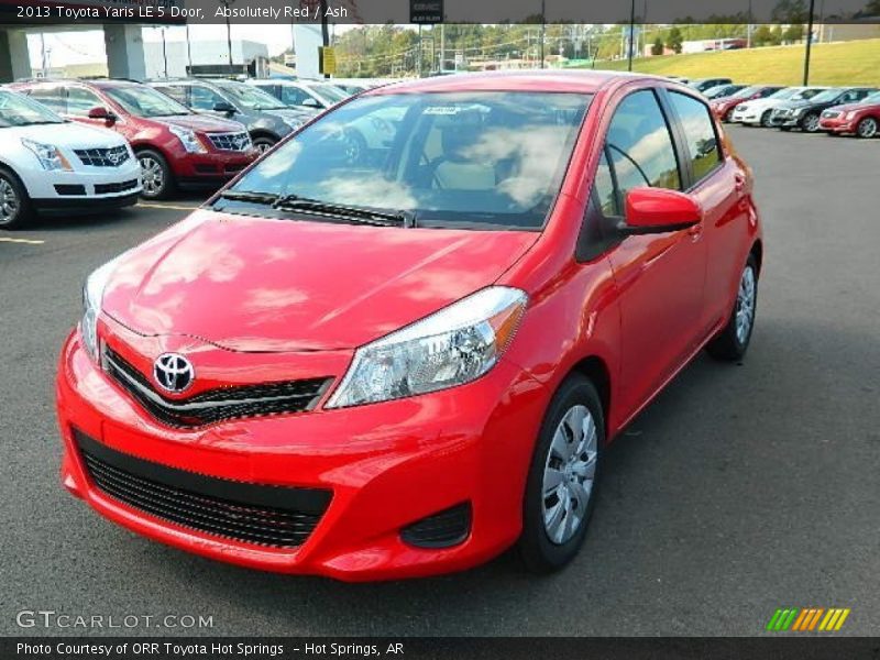 Absolutely Red / Ash 2013 Toyota Yaris LE 5 Door