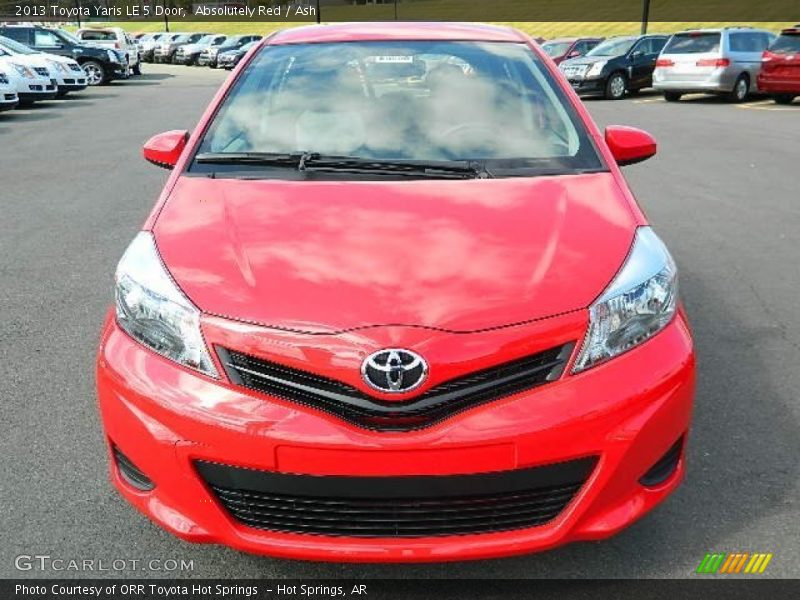 Absolutely Red / Ash 2013 Toyota Yaris LE 5 Door