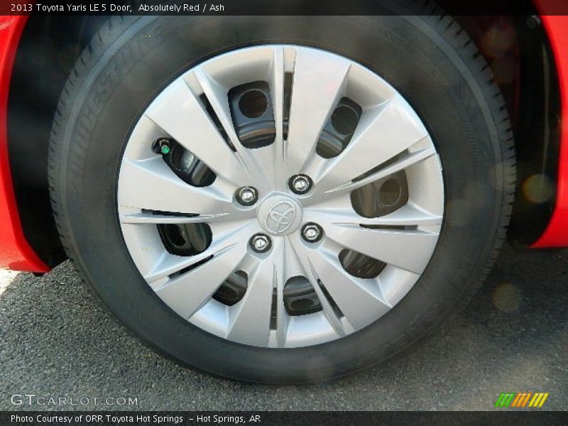 Absolutely Red / Ash 2013 Toyota Yaris LE 5 Door