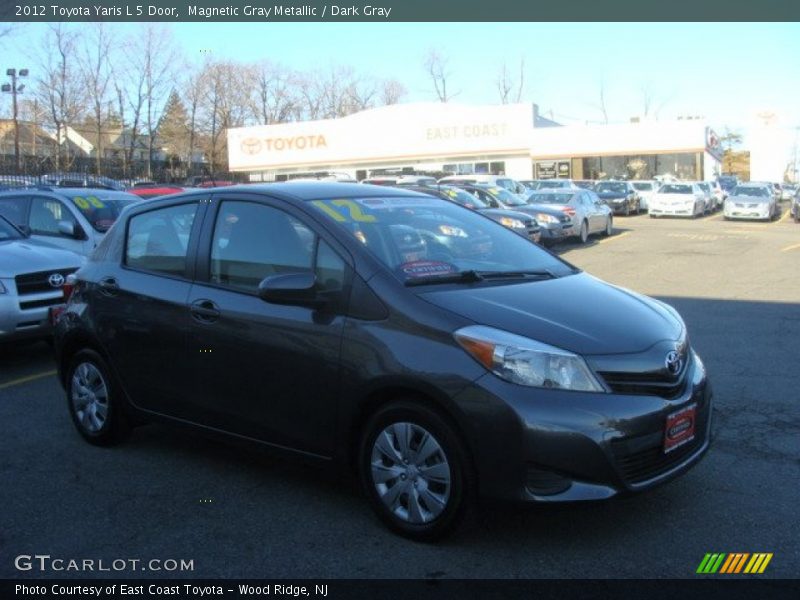 Magnetic Gray Metallic / Dark Gray 2012 Toyota Yaris L 5 Door