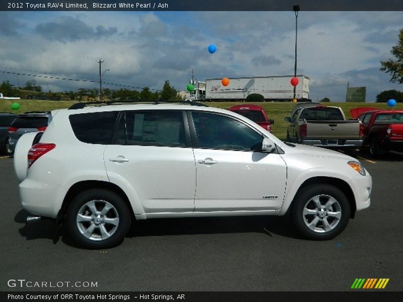 Blizzard White Pearl / Ash 2012 Toyota RAV4 Limited