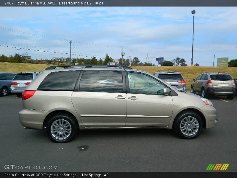 Desert Sand Mica / Taupe 2007 Toyota Sienna XLE AWD