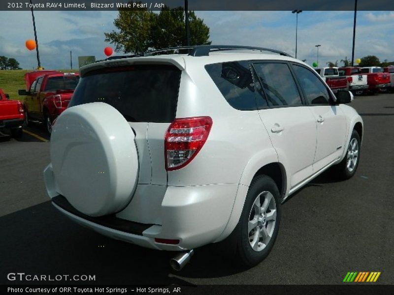 Blizzard White Pearl / Ash 2012 Toyota RAV4 Limited