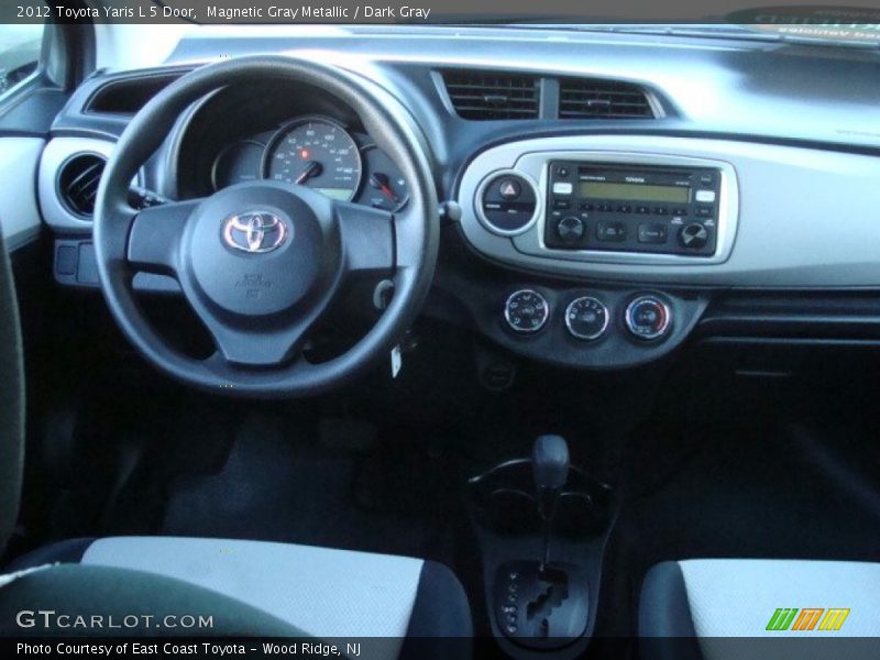 Magnetic Gray Metallic / Dark Gray 2012 Toyota Yaris L 5 Door