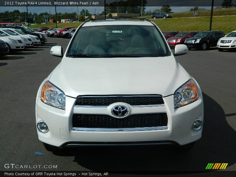 Blizzard White Pearl / Ash 2012 Toyota RAV4 Limited