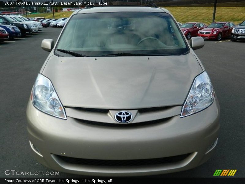 Desert Sand Mica / Taupe 2007 Toyota Sienna XLE AWD