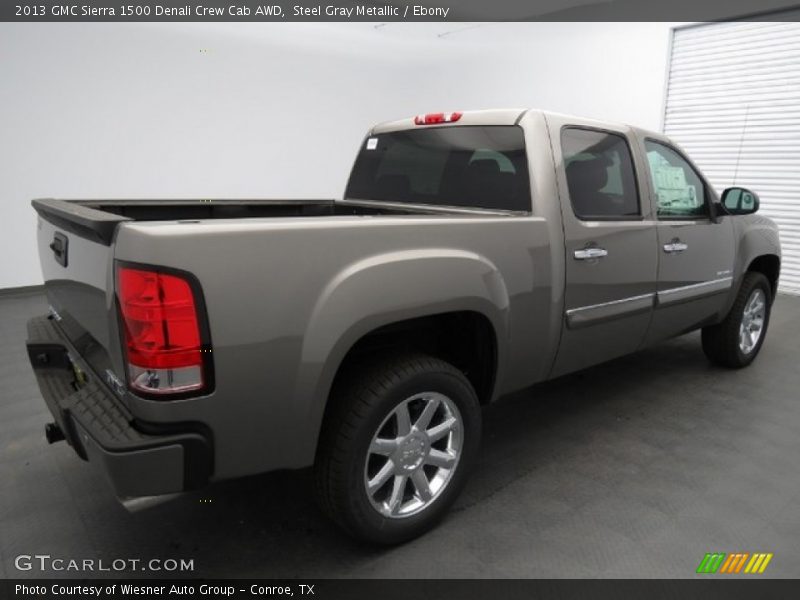 Steel Gray Metallic / Ebony 2013 GMC Sierra 1500 Denali Crew Cab AWD
