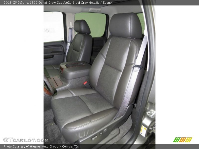 Steel Gray Metallic / Ebony 2013 GMC Sierra 1500 Denali Crew Cab AWD