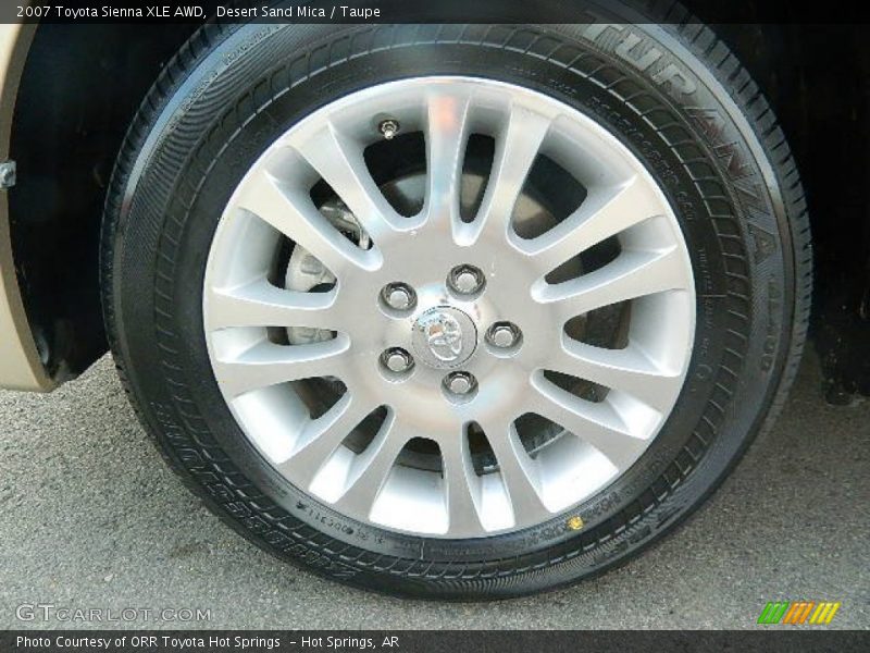 Desert Sand Mica / Taupe 2007 Toyota Sienna XLE AWD