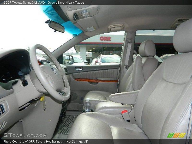 Desert Sand Mica / Taupe 2007 Toyota Sienna XLE AWD
