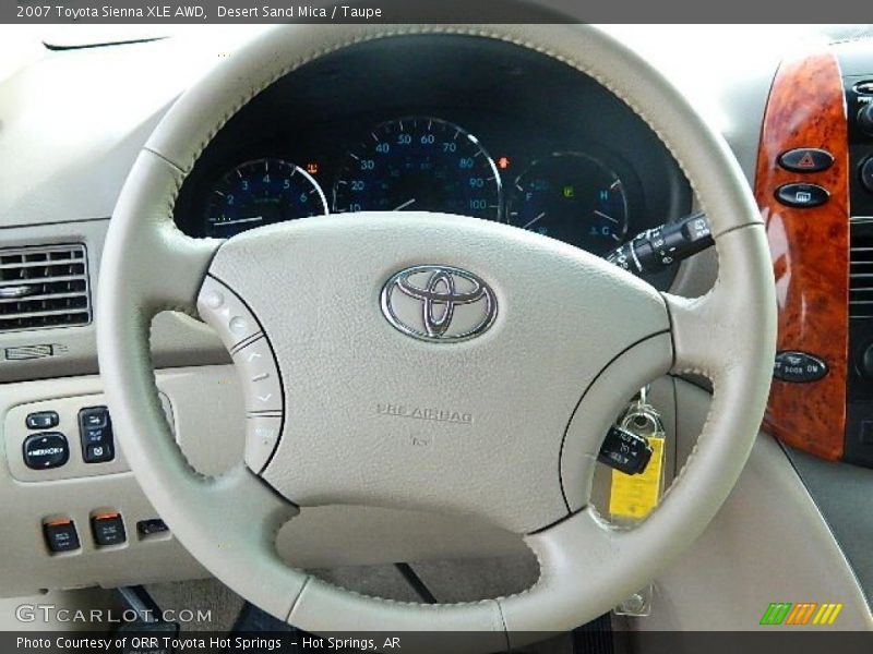 Desert Sand Mica / Taupe 2007 Toyota Sienna XLE AWD