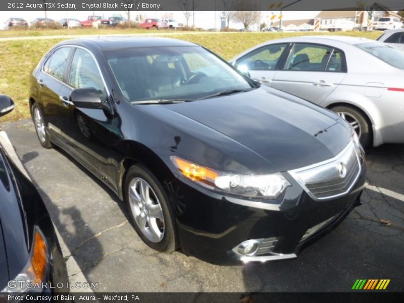 Crystal Black Pearl / Ebony 2012 Acura TSX Sedan