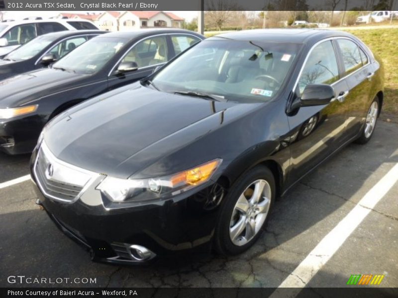 Crystal Black Pearl / Ebony 2012 Acura TSX Sedan