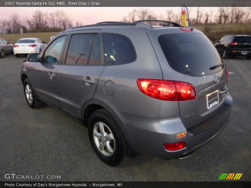Steel Gray / Gray 2007 Hyundai Santa Fe GLS 4WD