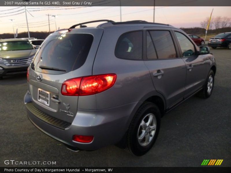 Steel Gray / Gray 2007 Hyundai Santa Fe GLS 4WD