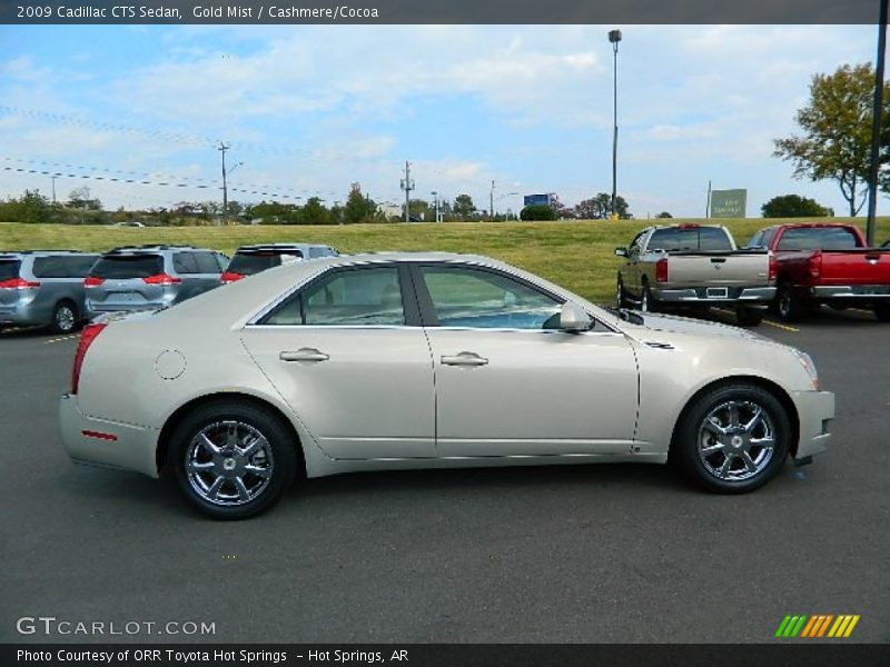 Gold Mist / Cashmere/Cocoa 2009 Cadillac CTS Sedan