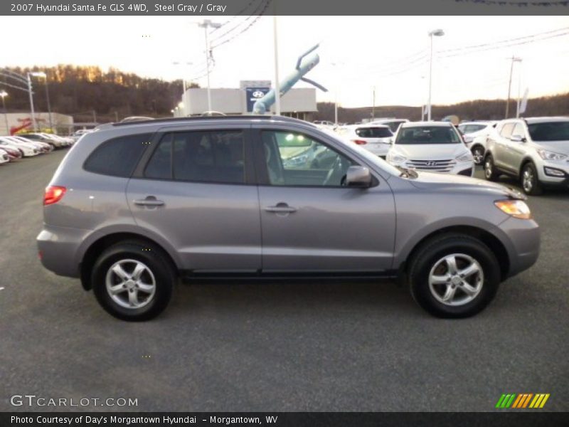 Steel Gray / Gray 2007 Hyundai Santa Fe GLS 4WD