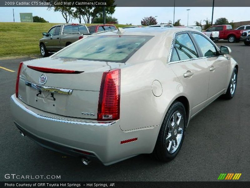 Gold Mist / Cashmere/Cocoa 2009 Cadillac CTS Sedan