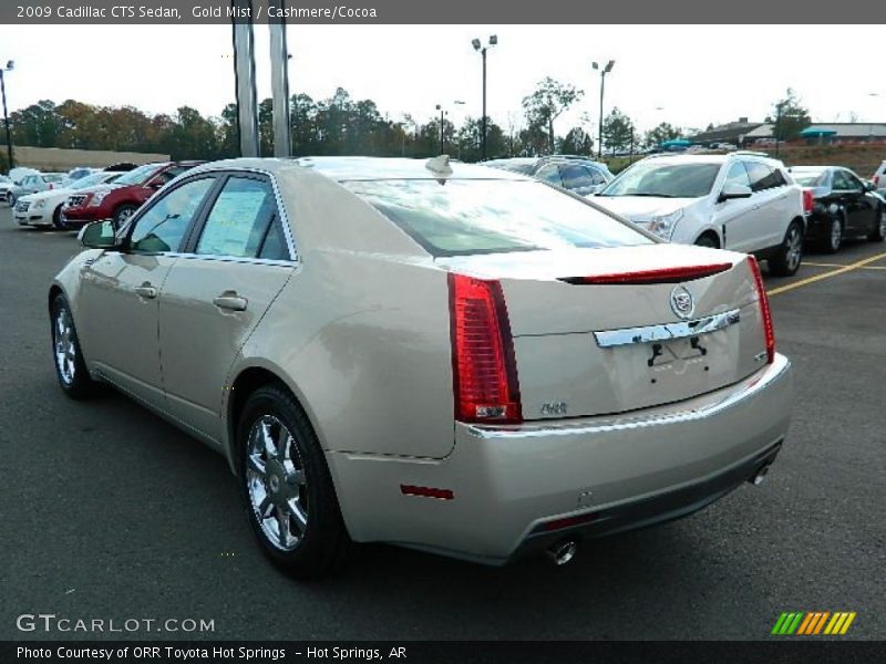 Gold Mist / Cashmere/Cocoa 2009 Cadillac CTS Sedan