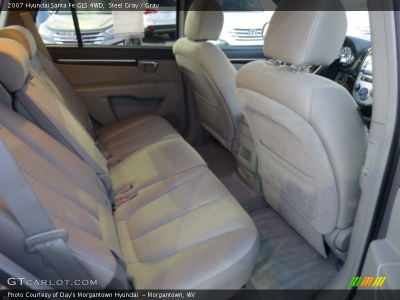 Steel Gray / Gray 2007 Hyundai Santa Fe GLS 4WD
