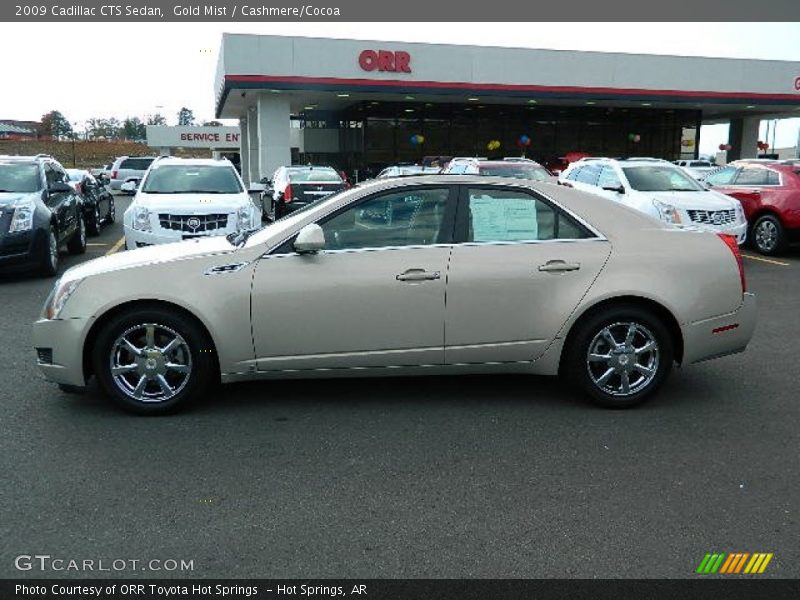Gold Mist / Cashmere/Cocoa 2009 Cadillac CTS Sedan