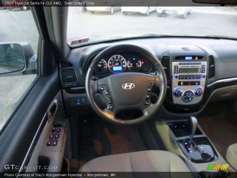 Steel Gray / Gray 2007 Hyundai Santa Fe GLS 4WD